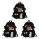thumbnail image 3 of Wosthever Mochilas de mujer Bolsa de viaje Bolsos multibolsillos antirrobo negro Type1 NO1, 3 of 6