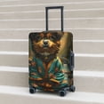 thumbnail image 6 of Gukieu Creekside Meditating Puppy Print Suitcase Protective Cover, Elastic Zipper Buckle Suitcase Protective Cover, Suitable for Travel, Business Trip-Small, 6 of 7