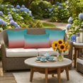 thumbnail image 6 of Outdoor Pillow Cover Green and Red Ombre Set of 2 Waterproof Throw Pillowcases Gradient Gradual Color Decorative Patio Furniture Pillows for Couch Garden Indoor & Outdoor Use, 6 of 9