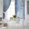 thumbnail image 5 of Fsddascl Blue Oil Painting Blackout Curtains for Bedroom/Living Room, Thermal Insulated Kitchen Curtains, Modern Abstract Graffiti Street Art Grommet Darkening Window Treatment Drapes 52"x72"x2, 5 of 8
