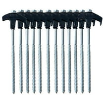 4/8/12 PCS 8" Screw in Tent Stakes - Ground Anchors Screw in,8 inch Screw in Tent Stakes,Ground Stakes Heavy Duty,Screw in Tent Stakes Heavy Duty,for Camping Patio,Garden,Canopies,Grassland