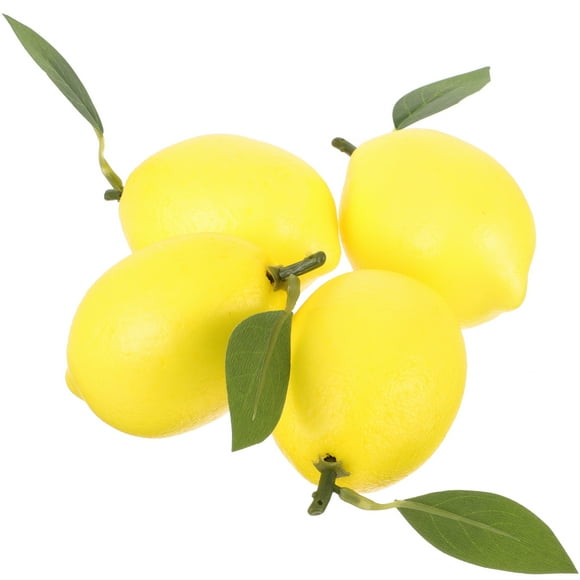 4Pcs Artificial Lemons Look Real For Holiday Decorations And Fruit Arrangements