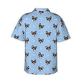 thumbnail image 3 of Picia Corgi Dog Gentle Cotton Regular Fit Short Sleeve Casual Hawaiian Shirt for Men-XX-Large, 3 of 9
