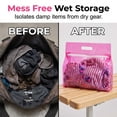 thumbnail image 5 of Wet Dry Swim Bag, Waterproof Reusable Storage Tote, Separated Compartment Pouch, Beach Bag for Wet Clothes Underwear Cosmetics Slipper Travel, 5 of 8