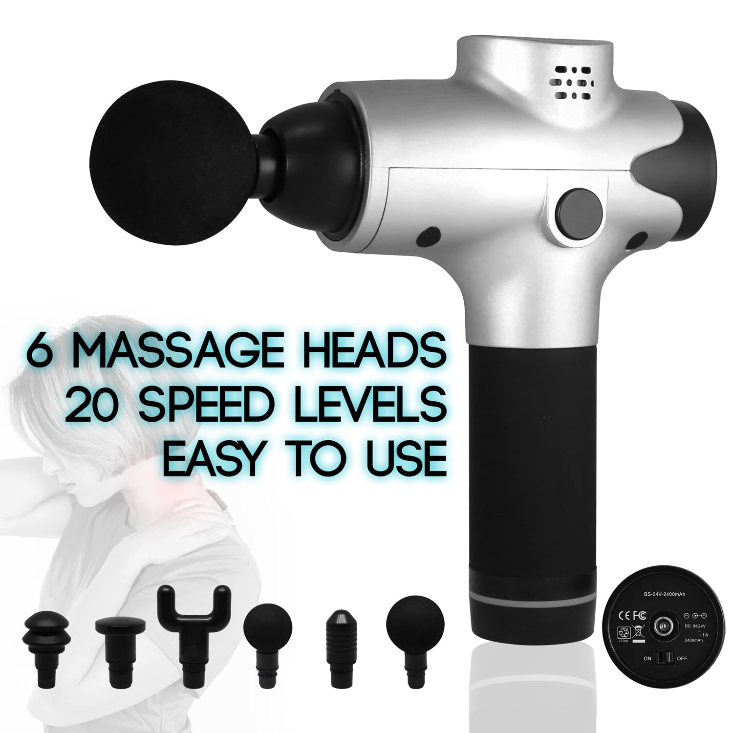 Gamma Handheld Percussion Massage Gun Deep Tissue Muscle Massager Rechargeable Massage Device With Adjustable Speed Levels And Replaceable Massage Heads Walmart Com Walmart Com Gamma Handheld Percussion Massage Gun Deep Tissue Muscle Massager Rechargeable Massage Device With Adjustable Speed Levels And Replaceable Massage Heads Walmart Com Walmart Com