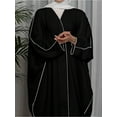 thumbnail image 5 of Huonawei Women’s Apparel Ethnic Tribal Maxi Dress Abaya Robe Color Summer 2024 in , Dark, 5 of 8