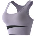 thumbnail image 1 of Sujetador deportivo Nikou de nailon transpirable color morado talla M, 1 of 13