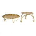 thumbnail image 1 of Candelabro Candelabros Dorados Juego de 2 Placa Decorativa Pilar Hierro Hecho una Mano Pieza Central Fit LED y Velas Pedestal Soporte Vela, 1 of 5