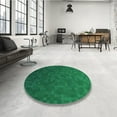 thumbnail image 4 of Ahgly Company Machine Washable Indoor Rectangle Transitional Deep Emerald Green Area Rugs, 5' x 7', 4 of 7