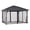 Black, variant on Sunjoy Universal Mosquito Netting for 11 ft. ×13 ft. Wood-Framed Gazebos