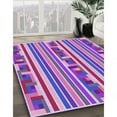 thumbnail image 2 of Ahgly Company Indoor Square Patterned Dark Orchid Purple Area Rugs, 5' Square, 2 of 6