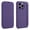Darkpurple, variant on Minimalist Wallet Case For Samsung Galaxy S26 Ultra, Slim Folio Flip Cover Card Slot Holder, Anti-Scratch Soft Flocking Interior Silicone Shockproof Shell, Supports Wireless Charging, Black