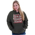 thumbnail image 4 of Single Cool Cute Funny Auntie Aunt Hoodie Sweatshirt Women Brisco Brands S, 4 of 6