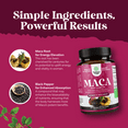 thumbnail image 5 of Nature’s Craft Organic Maca Root Capsules for Women, Potent Herbal Complex Supplement, 120 Count, 5 of 9