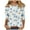 Style4-Multicolor Long Sleeve Shirts for Women, variant on Mceream Womens 3/4 Length Sleeve Shirts Trendy Soft Crewneck Work Tops Business Casual Basic Tees Printed Blouses Business Casual Breathable Print 2025 Basic Trendy Outfits Fashion Vestido Para NiñAs