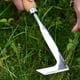 thumbnail image 5 of Weeder Extractor de malezas de jardín manual de acero inoxidable Herramienta de eliminación de malezas de césped portátil en forma de L seitruly HA004198-00B, 5 of 6