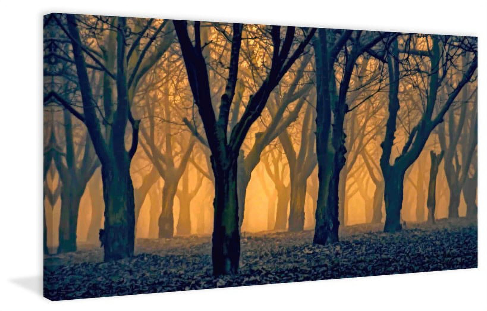 Marmont Hill Inc Marmont Hill - Woods Aglow Painting Print on Canvas - Multi-color