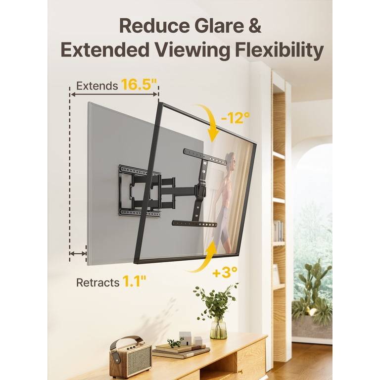 MonTEK Support Mural Entièrement Mobile Pour TV De 43 à 100
