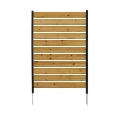 Enclo Privacy Screens EC18022 5ft H x 3.2ft W Concord Wood Outdoor Privacy Fence Screen, Perfect to Hide Trash Cans (1-Panel)