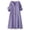 *Purple, variant on ClodeEU Women's Linen Blend V Neck Short Sleeve Half Button Midi Dress with Pockets ,Solid Color Casual Summer Dress Army Green,Women's Plus XXXL