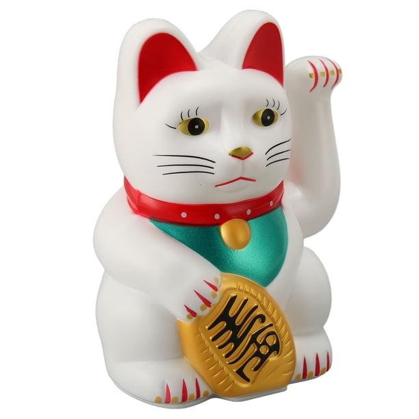 Figura De Gato De La Fortuna, Lindo Gato De La Suerte De Plástico De 6 Pulgadas Para El Hogar
