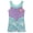 Turquoise / purple, ariel, variant on The Little Mermaid Ariel Gymnastics Leotard Romper Toddler to Kid