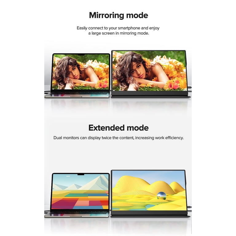 Portable Monitor Touch Screen, UPERFECT 15.6 Inch 1080P FHD IPS
