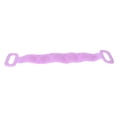 thumbnail image 1 of Silicone Back Scrubber Double Sided Bath Shower Exfoliating Back Cleaning Belt Strap for Men WomenPurple, 1 of 4