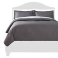 thumbnail image 1 of Benjara BM231959 Stitched Comforter Set, Gray - Queen Size - 3 Piece, 1 of 5
