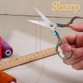 thumbnail image 5 of EXLEAF 2Pcs Small Sharp Scissors,Sharp Embroidery Crochet Scissors,Sewing Trimming Scissor for Needlework Arts,Yarn Fabric Scissor for Hair Cutting,Beard,Eyebrow,Nose,Facial Hair, 5 of 8