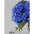 thumbnail image 5 of Namzi 3 Pcs 21in Artificial Hydrangea Flower Large Natural Lifelike Real Touch Hydrangea Flower(Royal blue), 5 of 5