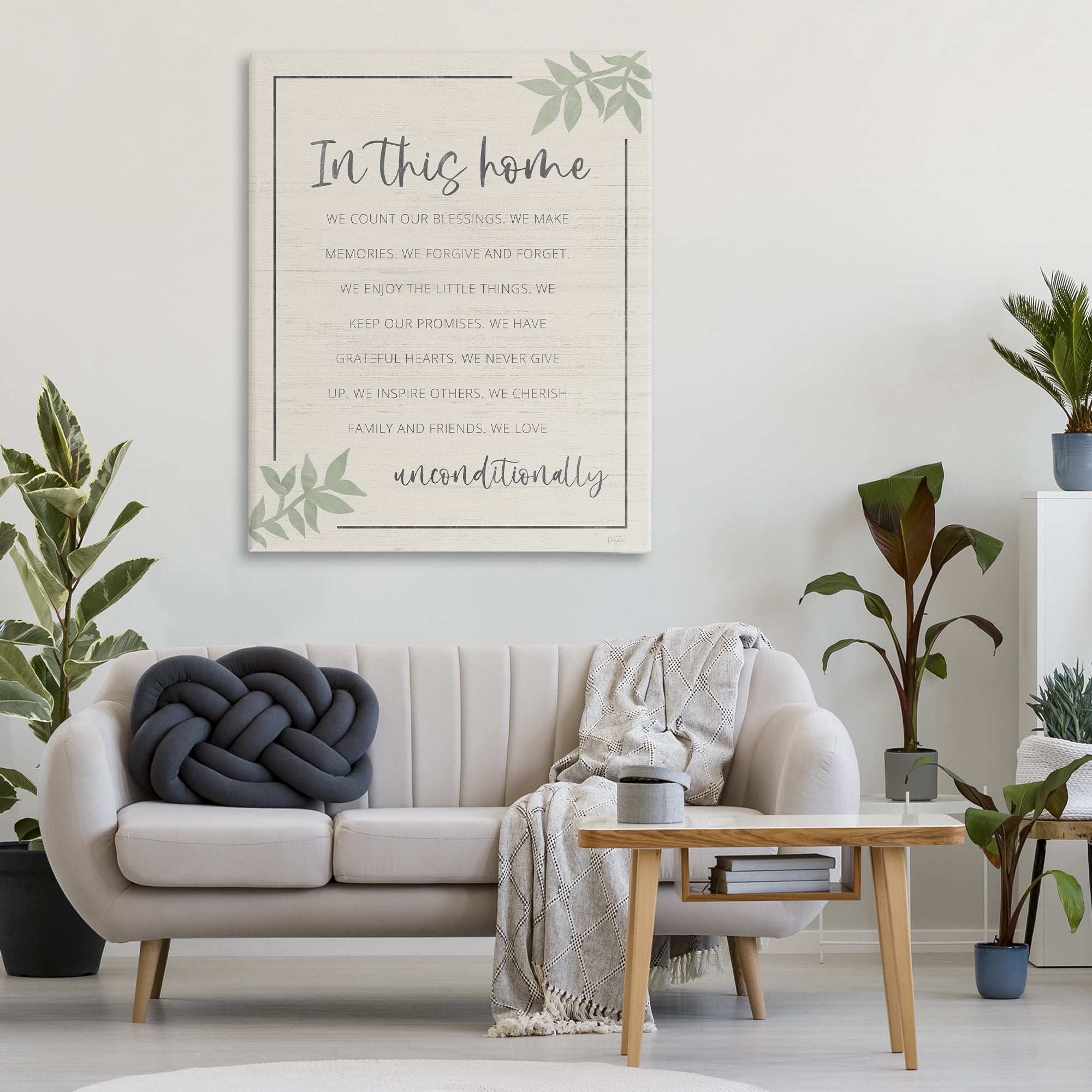 Stupell Industries We Love Unconditionally Canvas Wall Art, design by Natalie Carpentieri