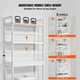 thumbnail image 3 of VEVOR Organizador sobre Inodoro, Estante de Bambú de 3 Niveles con Alturas Ajustables, Incluye 3 Ganchos, Solución de Almacenamiento de Baño Independiente, Fácil de Montar, 3 of 9