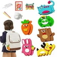 thumbnail image 2 of Sewing Kit for Kids DIY Art Craft Felt Set Forest Animals Beginners Age 6+ X2E9, 2 of 7