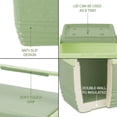 thumbnail image 3 of PINNACLE 4.5L Hard Insulated Picnic Cooler with Carry Handle, Dessert Green, 3 of 8