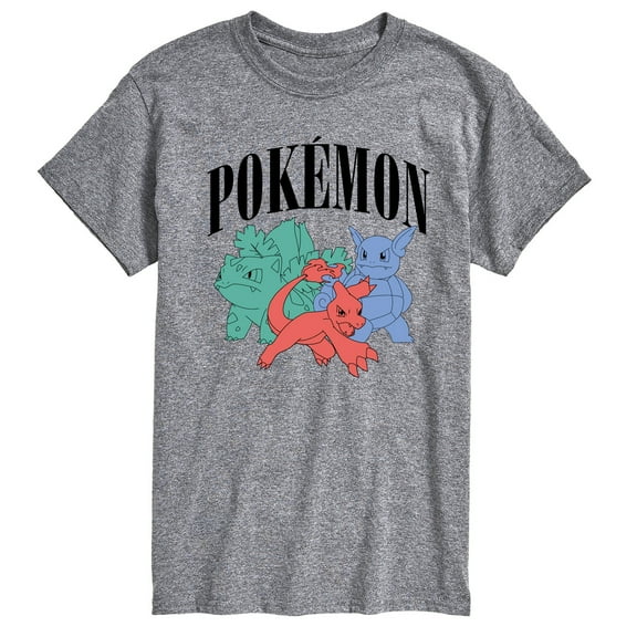 Pokémon - Pokemon Charmeleon Ivysaur Wartortle - Men's Short Sleeve Graphic T-Shirt