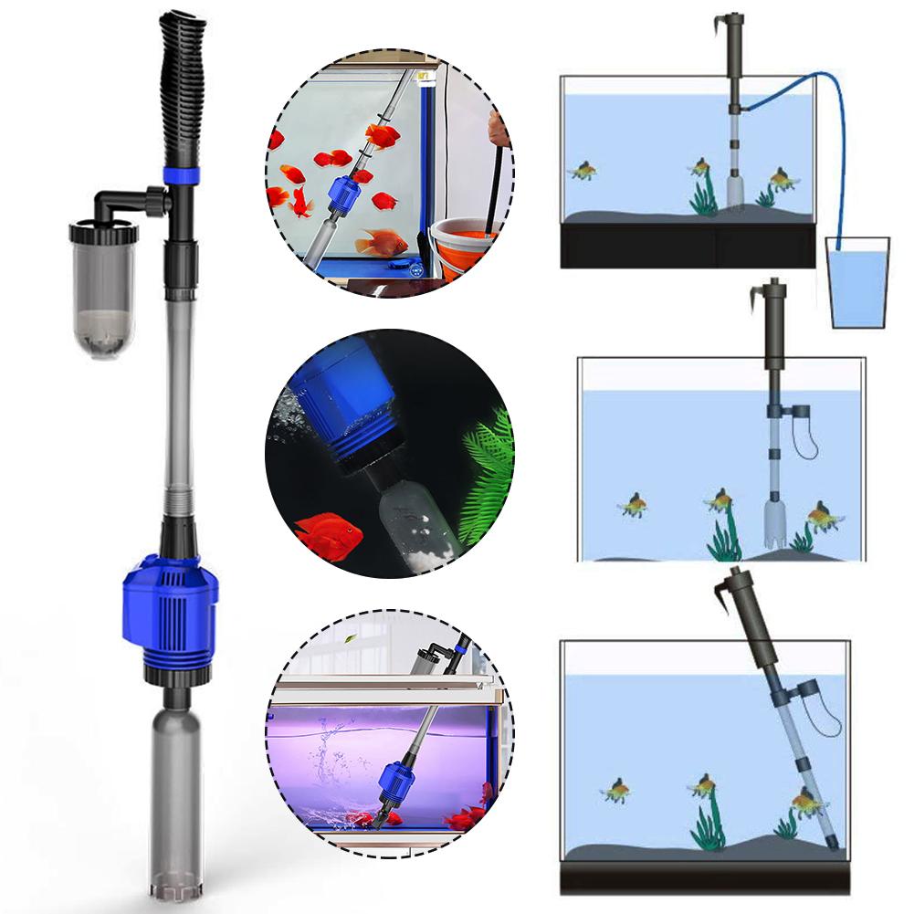 Electric Fish Tank Cleaner Aquarium Electric Sand Gravel Cleaner with