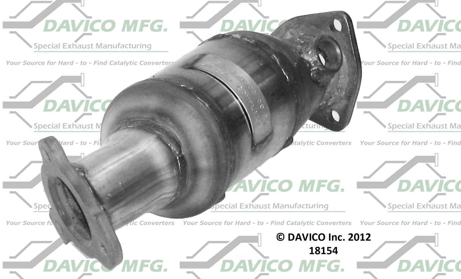Davico Mfg 18154 Direct-Fit Catalytic Converter - PreCat
