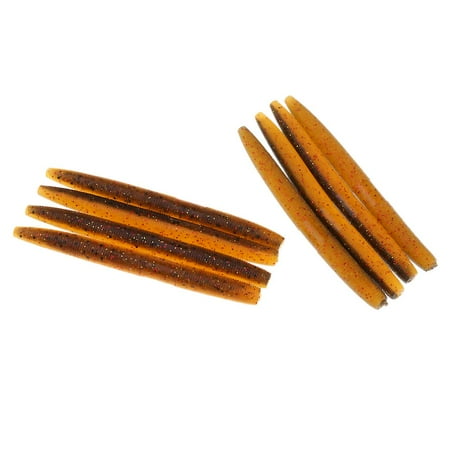 8pcs Soft Earthworm Worm Lures Fishing Baits Swimbaits Bionic Lures 3