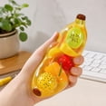 thumbnail image 3 of Banana Squishy Toy with Embedded Fruit Pieces and Slow Rising Material, 5 Inches, Yellow Transparent Design, for Kids and Adults, Relaxation Squeeze Toy, 3 of 4