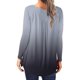 thumbnail image 4 of ICHUANYI Liquidación Camiseta casual para mujer Impreso Manga larga Cuello redondo Fruncido Jersey Blusa Tops ICHUANYI WER202308253128, 4 of 6