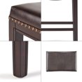 thumbnail image 3 of Padded Saddle Stool With Comfortable Cushion, Set Of 2, Counter Height Bar Stools For Breakfast Nook And Kitchen Island, 3 of 5