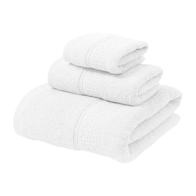 Three Piece Bath Towel Set, Highly Absorbent Towels for Adults, Soft Bath Sheets in Three Sizes, Home Use Bathroom Towel Set