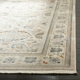 thumbnail image 3 of SAFAVIEH Vintage Persian Acacia Floral Bordered Polyester Rug, Ivory/Light Grey, 6' x 9', 3 of 7