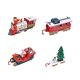 thumbnail image 2 of Conjunto de tren de Navidad, tren eléctrico, adorno de tren de Santa Claus Afortunado Sencillez, 2 of 4