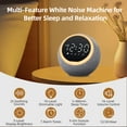 thumbnail image 4 of LEIKE 2PC White Noise Alarm Clock for Bedroom - Kids Small Electric Alarm Clocks with 25 Soothing Sounds, Dimmable Night Light, Sleep Timer & Snooze, 4 of 7