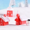 thumbnail image 5 of Gymnture christmas 4Pcs Mini Christmas Village Houses - Random Style, 5 of 10
