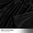 thumbnail image 5 of Homieway Large Black Bed Blankets,Soft Throw Size Blanket for Sofa Couch, All Season Lightweight Microfiber Fluffy Flannel Fleece Throw Blanket,50" x 60", 5 of 7