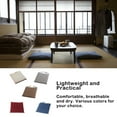 thumbnail image 3 of Xingzhi Coussin de Chaise Attaches sur Tapis en Lin Carré Style Simple Épais Extérieur Patio Maison Restaurants Coussins Rouge, 3 of 8
