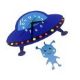 thumbnail image 2 of Worallymy-Reloj de pared de Alien con diseño de avión de dibujos animados reloj de péndulo para el hogar regalo de decoración para sala de estar para dormitorio de niños Worallymy JD735801869, 2 of 7